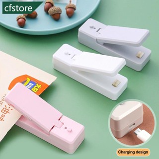 Cfstore เครื่องซีลถุงพลาสติก แบบชาร์จ USB 2 In 1 ขนาดเล็ก พกพาง่าย J4U6