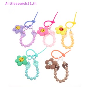 Alittlesearch11 พวงกุญแจลูกปัด ลายดอกทานตะวัน สีแคนดี้ สําหรับห้อยโทรศัพท์มือถือ