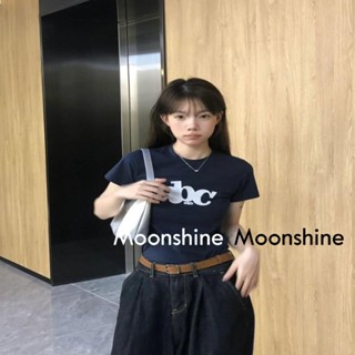 Moon  เสื้อครอป เสื้อแฟชั่นผู้หญิง y2k สีพื้น สําหรับผู้หญิง ใส่ไปคลับ ปาร์ตี้ 2023 NEW 23071131 ทันสมัย Stylish Beautiful ทันสมัย A29J1KH 36Z230909