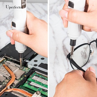 [Uperfector.th] ชุดเครื่องมือไขควงไฟฟ้า 3.6V ขนาดเล็ก สําหรับซ่อมแซมนาฬิกาข้อมือ โทรศัพท์