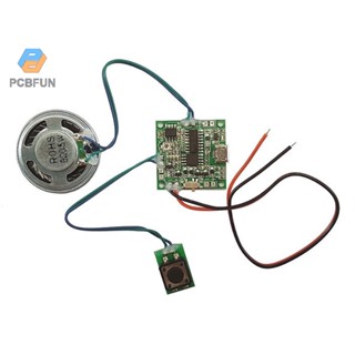 Pcbfun โมดูลเครื่องเล่นเพลง Mp3 บันทึกเสียง 8 เมตร พร้อมปุ่มควบคุม สําหรับการ์ดอวยพร