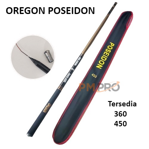 Oregon Poseidon 360 450 Action Hard Long Segment Carbon Tegek Rod หรือตกปลา Rod Light Carbon วัสดุ S