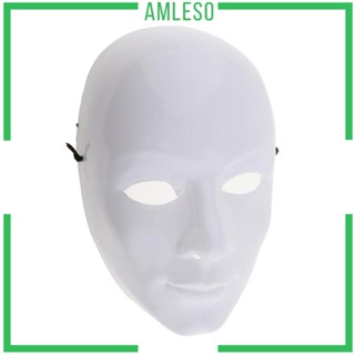 [Amleso] หน้ากากเปล่า สีขาว สําหรับตกแต่งปาร์ตี้