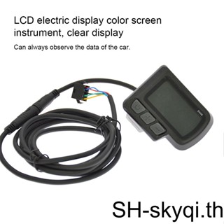 En06 เครื่องวัดความเร็วไฟฟ้า หน้าจอ LCD 24V 36V 48V พร้อม USB สําหรับจักรยานเสือภูเขา