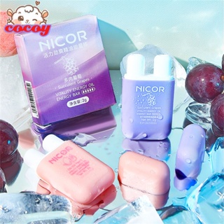 cocoy 【พร้อมส่ง】 Nicor Nasal Vitality And Essential Oil Energy Bar ป้องกันการง่วงนอนในการขับขี่และคลาส Anti-drowsiness Repair คัดจมูก Refreshing Nose Stick