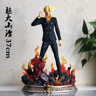 โมเดลการ์ตูนอนิเมะ One Piece Fantasy Yamaji Daigou GK Black Foot Sanji Scene เรืองแสง SY3J