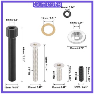 [CUTICATE] ชุดอะไหล่น็อตซีลแหวนรองเครื่องยนต์ อะลูมิเนียมอัลลอย ติดตั้งง่าย อุปกรณ์เสริม แบบเปลี่ยน สําหรับรถยนต์