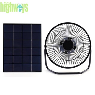 พัดลมระบายอากาศ พลังงานแสงอาทิตย์ 7W 6V 8 นิ้ว ขนาดเล็ก สําหรับบ้านสุนัข กลางแจ้ง [highways.th]