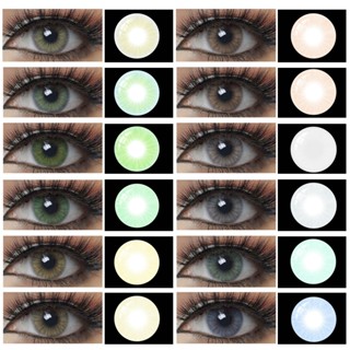 💖คอนแทคเลนส์สีกรองแสงคอนเทค Light Brown/ Brown ค่าสายตาปกติ Contact Lens