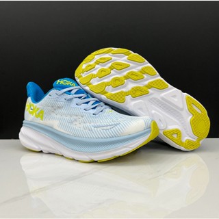 ใหม่ HOKA ONE ONE Clifton 9 รองเท้าวิ่ง ดูดซับแรงกระแทก สีฟ้าน้ําแข็ง 2023 GMBK