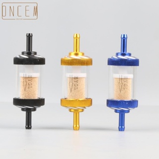 【ONCEMOREAGAIN】Fuel Oil Filter 1pcs Aluminum Alloy Black Blue Universal For Automobile