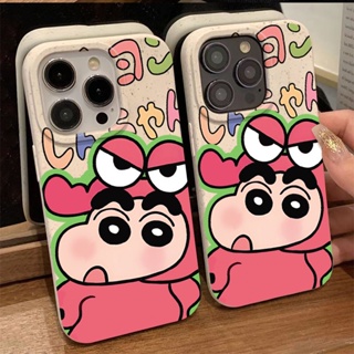 เคสโทรศัพท์มือถือ แบบนิ่ม ลายการ์ตูนชินจัง กันกระแทก สําหรับ Apple Iphone 14promax 13 12 11 7 8p VMWU