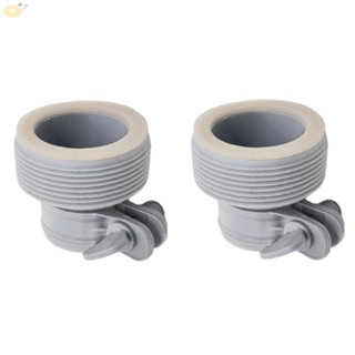 【VARSTR】Filter Pump Ports 2pcs/set Accessories Adapter Gray Color Plastic Brand New