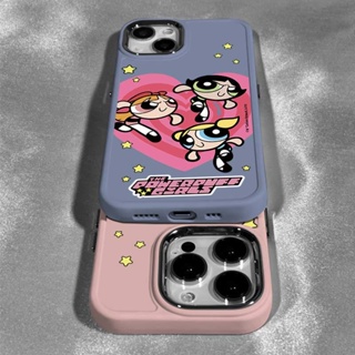 เคสโทรศัพท์มือถือ ซิลิโคนนิ่ม ลาย Powerpuff Girls QYJS 14promax สําหรับ iPhone 13pro 12 11 7plus 11promax xsmax xr 13promax