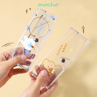 Mocho กล่องเคสใส ลายดอกไม้ กระต่าย หมี แบบพกพา สําหรับใส่แว่นตา