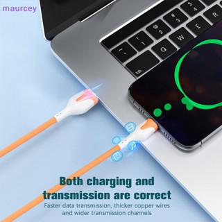 Maurcey สายเคเบิลซิลิโคนนิ่ม USB Type C Micro USB สําหรับ Samsung Huawei Xiaomi POCO