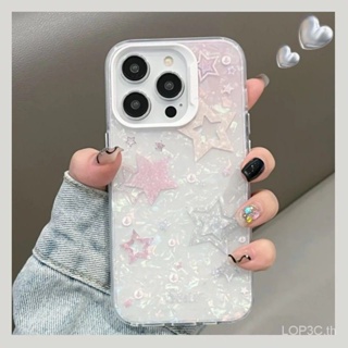 เคสซิลิโคนนิ่ม ลายดาว กันกระแทก สําหรับ iPhone 7 8 Plus XS XR X XS max 11 12 13 14 11 Pro max 12 Pro 13 Pro max 14 Pro Max เคสป้องกัน