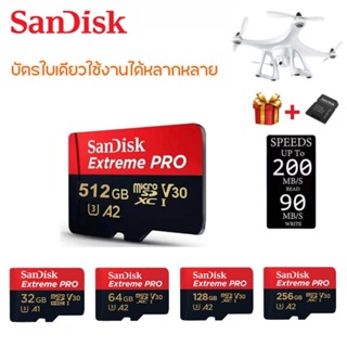 Sandisk Extreme Pro ไมโคร SD การ์ด 32GB 64GB 128GB 256GB 512GB U3 A2