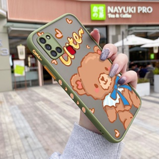 เคสซิลิโคนนิ่ม แบบใส ขอบสี่เหลี่ยม กันกระแทก สําหรับ Samsung galaxy A21s