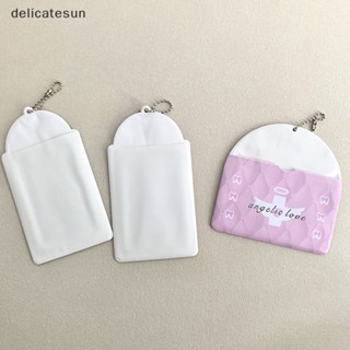 Delicatesun ที่ใส่โฟโต้การ์ด 3 นิ้ว ลูกไม้ สีชมพู กุทัณฑ์ ไอดอล ป้องกันภาพ ปลอกสวย