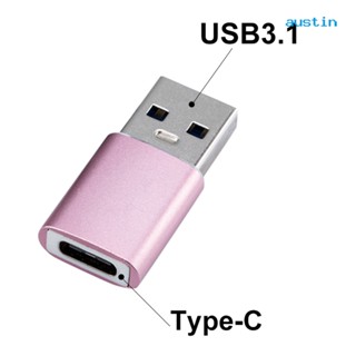 Ay_อะแดปเตอร์แปลงโลหะ Type-C ตัวเมีย เป็น USB3.1 ตัวผู้ สําหรับคอมพิวเตอร์ โทรศัพท์มือถือ