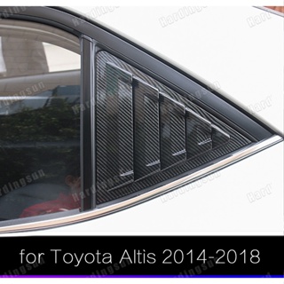 ฝาครอบบานเกล็ดด้านข้าง คาร์บอนไฟเบอร์ ทรงสามเหลี่ยม สําหรับ toyota COROLLA altis 2014-18 G11 2019-2021 G12 2015 2016 2017 2018 2020 2022 1 คู่