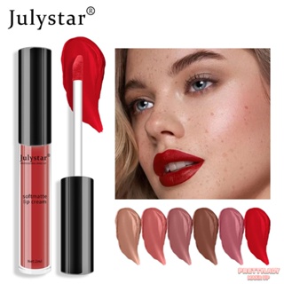 JULYSTAR 2 In1 Lip Glaze &amp; Blush Matte ทาง่าย กันน้ำและสีไม่จางง่าย Face Lip Makeup ลิปสติกเม็ดสีสูง [prettylady]