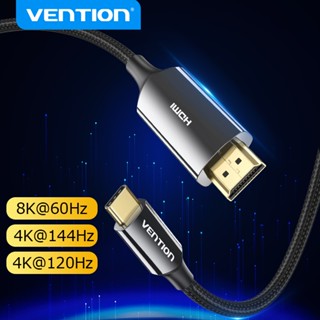 Vention อะแดปเตอร์สายเคเบิ้ล USB c เป็น HDMI 8K Type c HDMI Thunderbolt 3 สําหรับ MacBook Samsung Galaxy S10 S9 Huawei Honor Type c เป็น HDMI