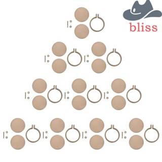 Bliss ชุดห่วงไม้ ขนาดเล็ก สําหรับเย็บปักถักร้อย ปักครอสสติตช์ 10 ชิ้น ต่อชุด