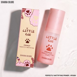 Sivanna Colors Perfectly Mattifying Primer 35g HF5058  ซีเวียน่า ไพรเมอร์น้องแมว ❤