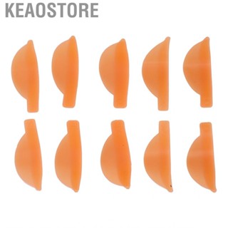 Keaostore Eyelash Lift Pads Soft Reusable Lash Perm Rods Lasting Multi Sizes Orange 5 Pairs Silicone for Men Beauty Salon