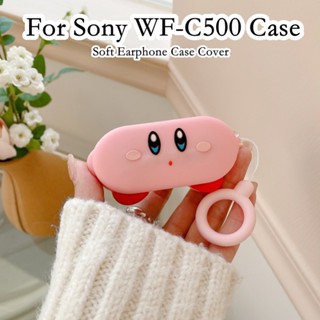 【จัดส่งรวดเร็ว】เคสหูฟัง แบบนิ่ม ลายการ์ตูนน่ารัก สําหรับ Sony WF-C500 WF-C500