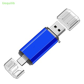 Uequilib ใหม่ แฟลชไดรฟ์ USB Type C OTG 128GB 64GB ความเร็วสูง 64GB 128GB 2 in 1