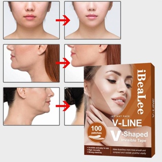 【COD】 Ibealee 100patch/box Invisible Thin Face Stickers Fast Face Lift Up Facial Line Wrinkle Sagging Skin V-shape Chin Adhesive Tape Skin Care Produits