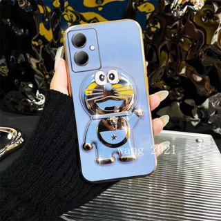 เคสมือถือ TPU แบบนิ่ม ลายการ์ตูนโดเรม่อน พร้อมขาตั้ง สําหรับ VIVOY27 VIVO Y27 Y78 5G 2023 VIVO Y27 4G