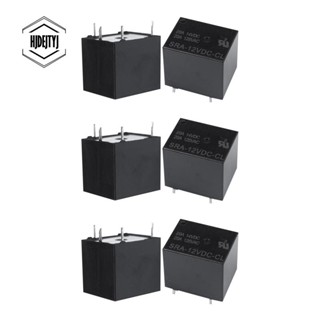 Songle รีเลย์ 5 Pin SPDT SRA-12VDC-CL DC 12V คอยล์ 20A PCB สีดํา 30 ชิ้น