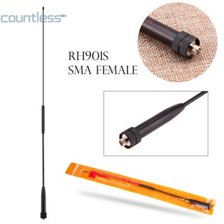 Rh901s SMA เสาอากาศยาว ตัวเมีย สัญญาณคู่ สําหรับวิทยุ Baofeng UV-5R [countless.th]