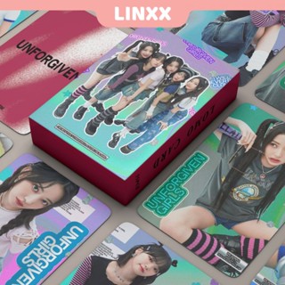 Linxx โปสการ์ดอัลบั้ม LE SSERAFIM UNFORGIVEN Kpop 55 ชิ้น