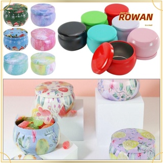 Rowans ขวดโหลอลูมิเนียมดีบุก 2 ชิ้น สําหรับครีมบาล์ม กล่องโลหะ ขวดรีฟิล