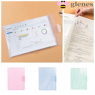 Glenes ถุงกระดาษใส่เอกสาร ขนาด A3 กันน้ํา กันฝุ่น ความจุสูง 4 สี สําหรับนักเรียน