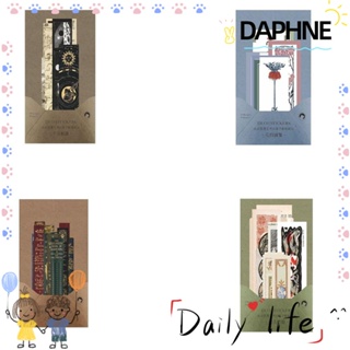 Daphne สติกเกอร์กระดาษวาชิ หลากสีสัน สไตล์วินเทจ สําหรับตกแต่งการ์ดรูปภาพ DIY