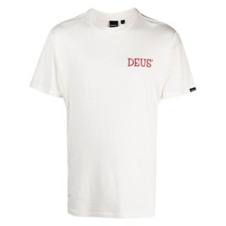 [พร้อมส่ง] เสื้อยืดคอกลม ผ้าฝ้าย ลาย deus เรียบง่าย สําหรับผู้ชาย