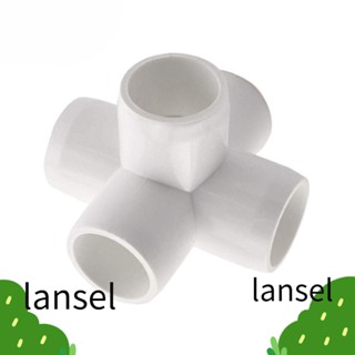 Lansel ที่ตั้งข้อศอก PVC สีขาว 5 ทาง ใช้ซ้ําได้ สําหรับเฟอร์นิเจอร์ 10 ชิ้น