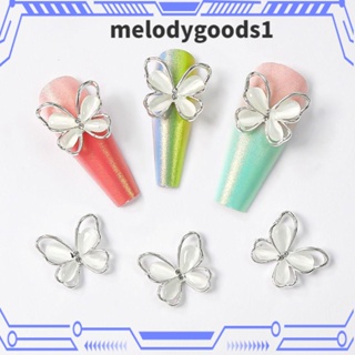 Melodygoods1 พลอยเทียม รูปโบว์ 3D สําหรับตกแต่งเล็บ