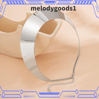 MELODYGOODS1 เครื่องประดับ สร้อยคอโชคเกอร์ ลวดแรงบิด สไตล์พังก์