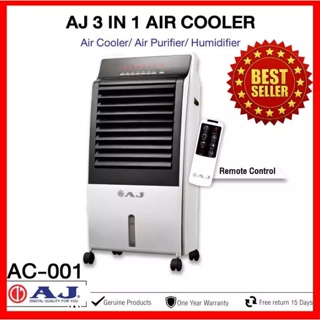 AJ 3-In-1 Anti PM 2.5 เครื่องทำความเย็น เครื่องฟอกอากาศ ป้องกันฝุ่น เครื่องกรองอากาศ เครื่องพ่นไอน้ำ เครื่องกำจัดกลิ่นคว