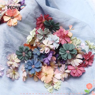 Peonypavilion ดอกเดซี่ประดิษฐ์ DIY สําหรับตกแต่งสมุดภาพ 50 ชิ้น