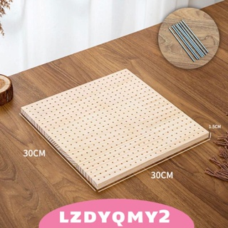 [Lzdyqmy2] แผ่นบอร์ดถักโครเชต์ ทรงสี่เหลี่ยม DIY สําหรับผู้ใหญ่