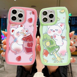 เคสโทรศัพท์มือถือแบบนิ่ม TPU ใส ลายการ์ตูนสุนัขจิ้งจอก เครื่องดื่มน่ารัก สําหรับ Redmi Note 8 Note 9 Pro Note 9S Note 10 Pro Note 10S Note 11 Pro Xiaomi Poco X3 NFC Poco M3