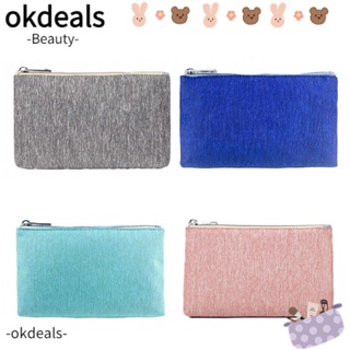 OKDEALS กระเป๋าเครื่องสําอาง กันน้ํา แบบพกพา จุของได้เยอะ